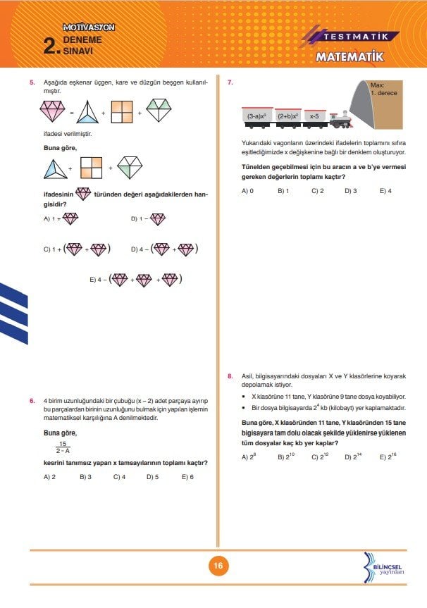 TYT matematik deneme